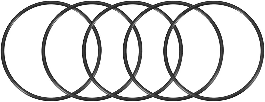 Nitrile Rubber O-Rings 110mm OD 100mm ID 5mm Width, Metric Sealing Gasket for Automotive Machine Plumbing, Pack of 5