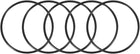 Nitrile Rubber O-Rings 110mm OD 100mm ID 5mm Width, Metric Sealing Gasket for Automotive Machine Plumbing, Pack of 5