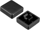 20 Adet Dokunmatik Basma Buton Kapları 12x12mm, 12x12x7.3mm Mikro Dokunmatik Buton için Siyah