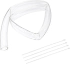 Flexible PVC Tubing, 32mm ID x 38mm OD - 3.3 Feet Long Clear Vinyl Water Pipe, Lightweight Plastic Hose Water Pipe with Zip Ties for Aquaponics, Air Hose, Irrigation
