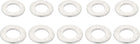 Round Flat Washer, M5x10mmx0.5mm and M5x10mmx1mm 304 Stainless Steel Silver Tone 200pcs