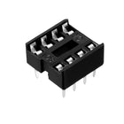 30pcs DIP IC Chip Socket Adaptor Solder Type 2.54mm Pitch Dual Row 8 Flat Pin 7.6mm Row Pitch