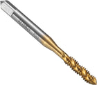 Spiral Flute Thread Taps 3/16-24 BSW H2 Machine Threading Tap Bit, Titanium Coated Screw Tapping Repair Tool, M2 High-Speed Steel (HSS6542)