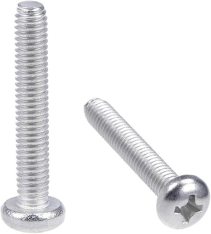 M4x25mm Machine Screws Pan Phillips Cross Head Screw 304 Stainless Steel Fasteners Bolts 20Pcs