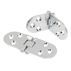 a13022300ux0071 Silver Tone Metal Foldable Rotary Closet Cabinet Door Hinges 1.2" Length (Pack of 2)