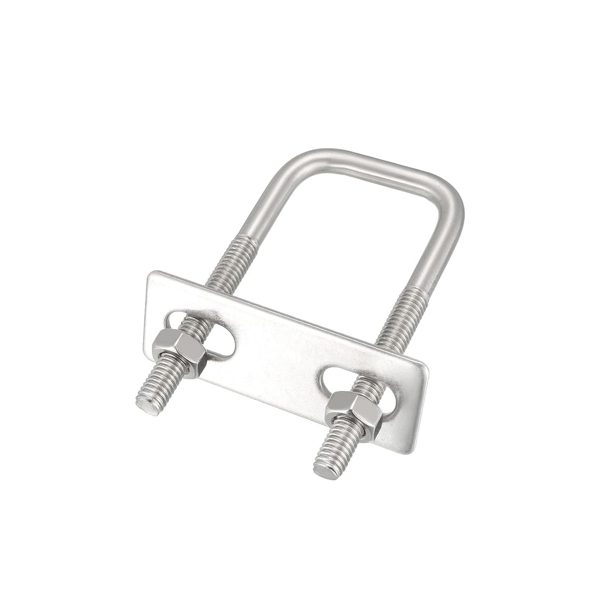 Kwadratowe U-bloki 1-3/8"(35mm) Wewnętrzna Szerokość 2szt., 1-1/4"(30mm) Wewnętrzna Szerokość 2szt. 304 Stal Nierdzewna M6 z śrubami Ramowe Paski