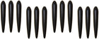 Black 12 Pieces Car Door Decorative Sticker Guard (YI-46)