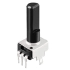 Carbon Film Potentiometer 20K Ohm Variable Resistors Single Turn Rotary Half Shaft D Type Design 5pcs