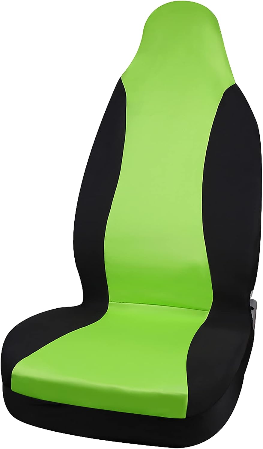 LinkMejor High Back Bucket Auto Car Seat Cover, Polyester, Red