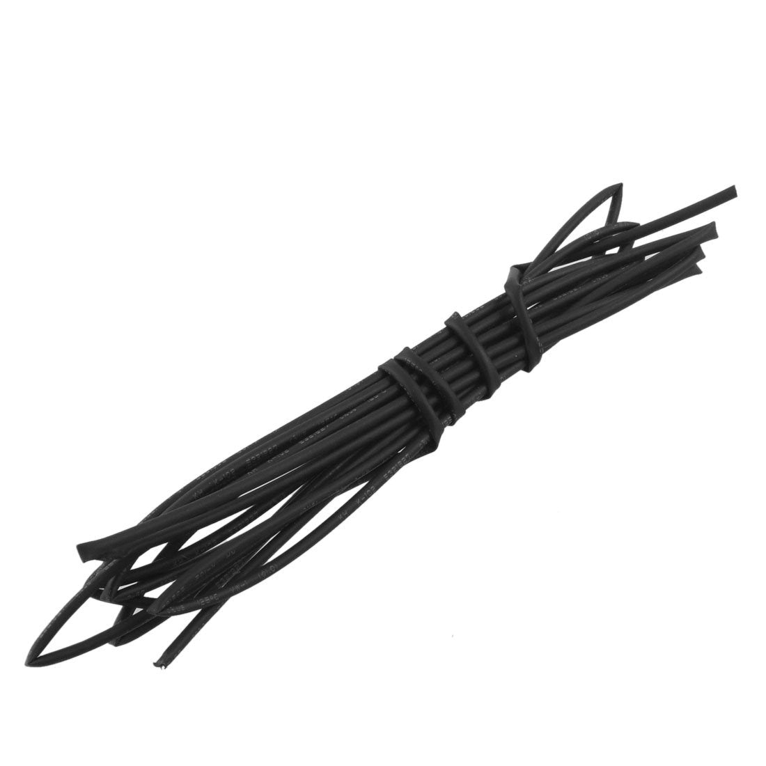 1mm Dia 2 Meters Black Polyolefin Heat Shrinkable Tubing Tubes