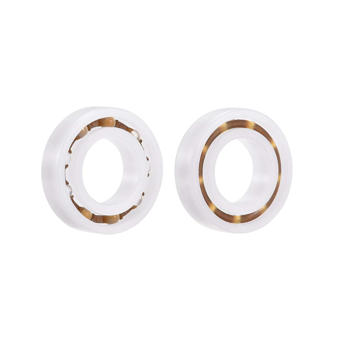 6800 Plastic Bearings 10x19x5mm Glass Ball Nylon Cage 2pcs
