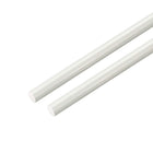 Plastic Round Rod,1/4 inch Dia 20 inch Length,White FRP Fiberglass Round Rod Engineering Plastic Bar 2pcs