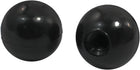 Kara Plastik 8mm x 30mm Çaplı Daireli Top Kapı Çekme Kolu 2 Adet