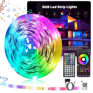 LinkMejor 100FT Led Lys for Soveværelse, Fargeendring RGB Led Strip Lys