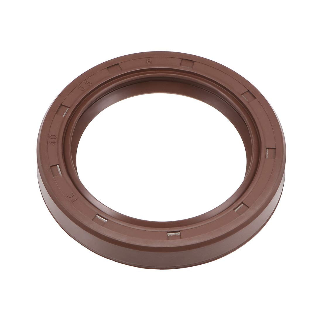 Oil Seal 40mm Inner Dia 55mm OD 8mm Thick Fluorine Rubber Double Lip Seals