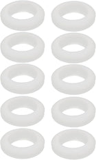10pcs Double Side Rubber Grommet Eyelet Ring Wire Gasket White 25mm Inner Dia