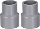 PVC DWV Reducing Coupling Schedule 40 Gray 32mm x 40mm Socket 2Pcs