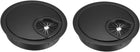 Cable Hole Cover, 2.4Inch/60mm Zinc Alloy Desk Wire Cord Cable Grommets Hole Cover for Office PC Desk Cable Cord Organizer, 2Pcs Black