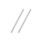 4mm x 100mm 304 Stainless Steel Solid Round Rod for DIY Craft - 2pcs
