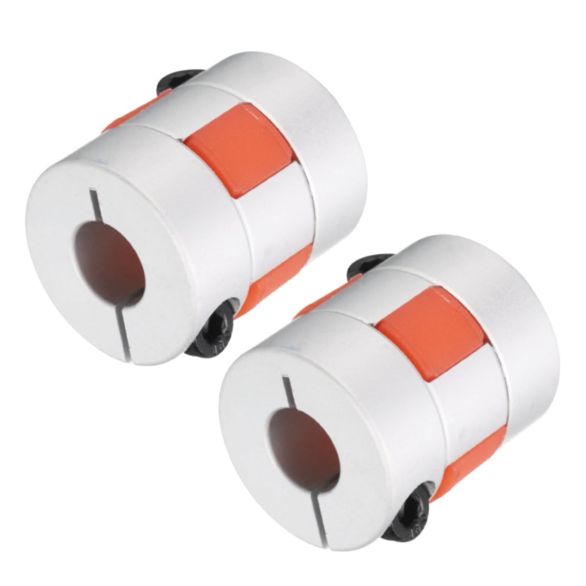 Aluminum Plum Shaft Coupling 6.35mm to 10mm Bore L30xD25 Flexible Coupler Joint for Machine and Servo Stepped Motor Pack of 2