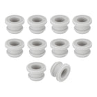 12Pcs Rubber Grommets 11mm Drill Hole, 8mm ID Hole Top Hat Grommet Silicone Rubber Hole Plug Gasket Wires Protection for Wiring Automotive, Gray