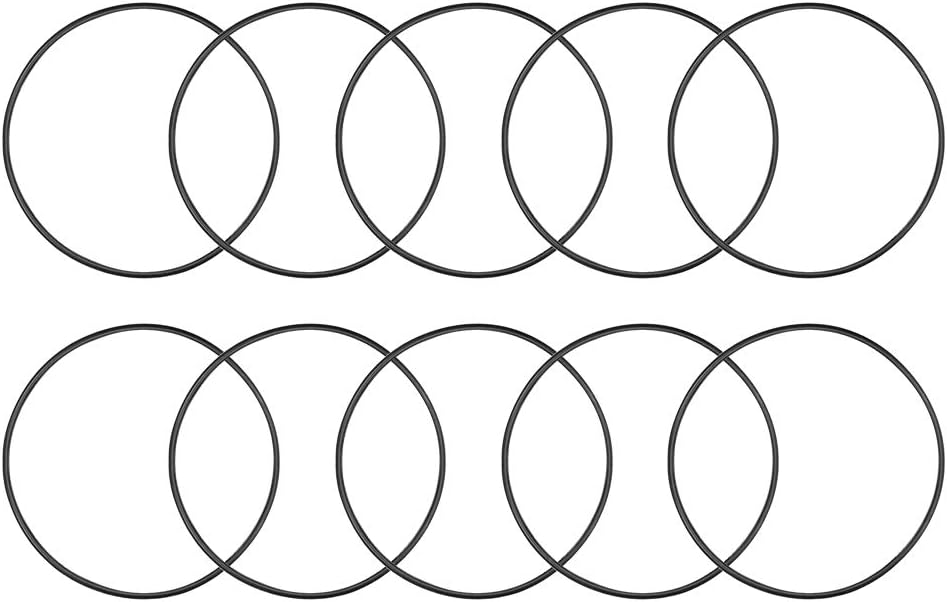 Nitrile Rubber O-Rings 58mm OD 55mm ID 1.5mm Width, Metric Nitrile Rubber Sealing Gasket for Automotive Machine Plumbing, Pack of 10