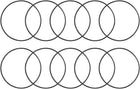 Nitrile Rubber O-Rings 58mm OD 55mm ID 1.5mm Width, Metric Nitrile Rubber Sealing Gasket for Automotive Machine Plumbing, Pack of 10