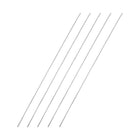 1mm x 200mm 304 Stainless Steel Solid Round Rod for DIY Craft - 5pcs