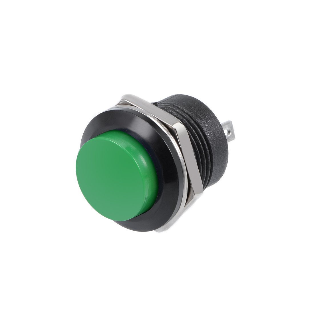 5Pcs,16mm Green Momentary Push Button Switch Round Button SPST 1 NO 1 NC