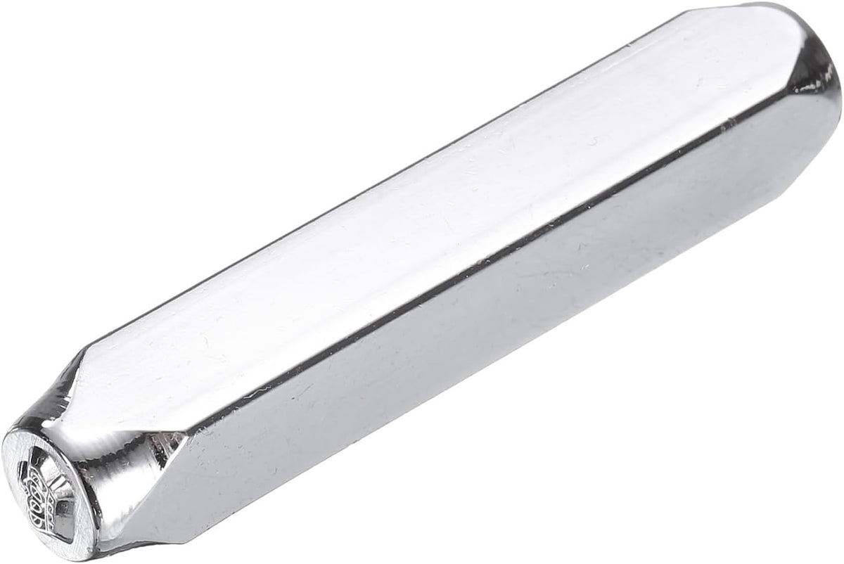 1/4" (6mm) Punch Stamp 40Cr Alloy Steel, Cute Crown Pattern Punch Tool Punch Press Tool for Metal Plastic Wood Leather