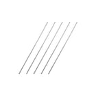1.5mm x 100mm 304 Stainless Steel Solid Round Rod for DIY Craft - 5pcs