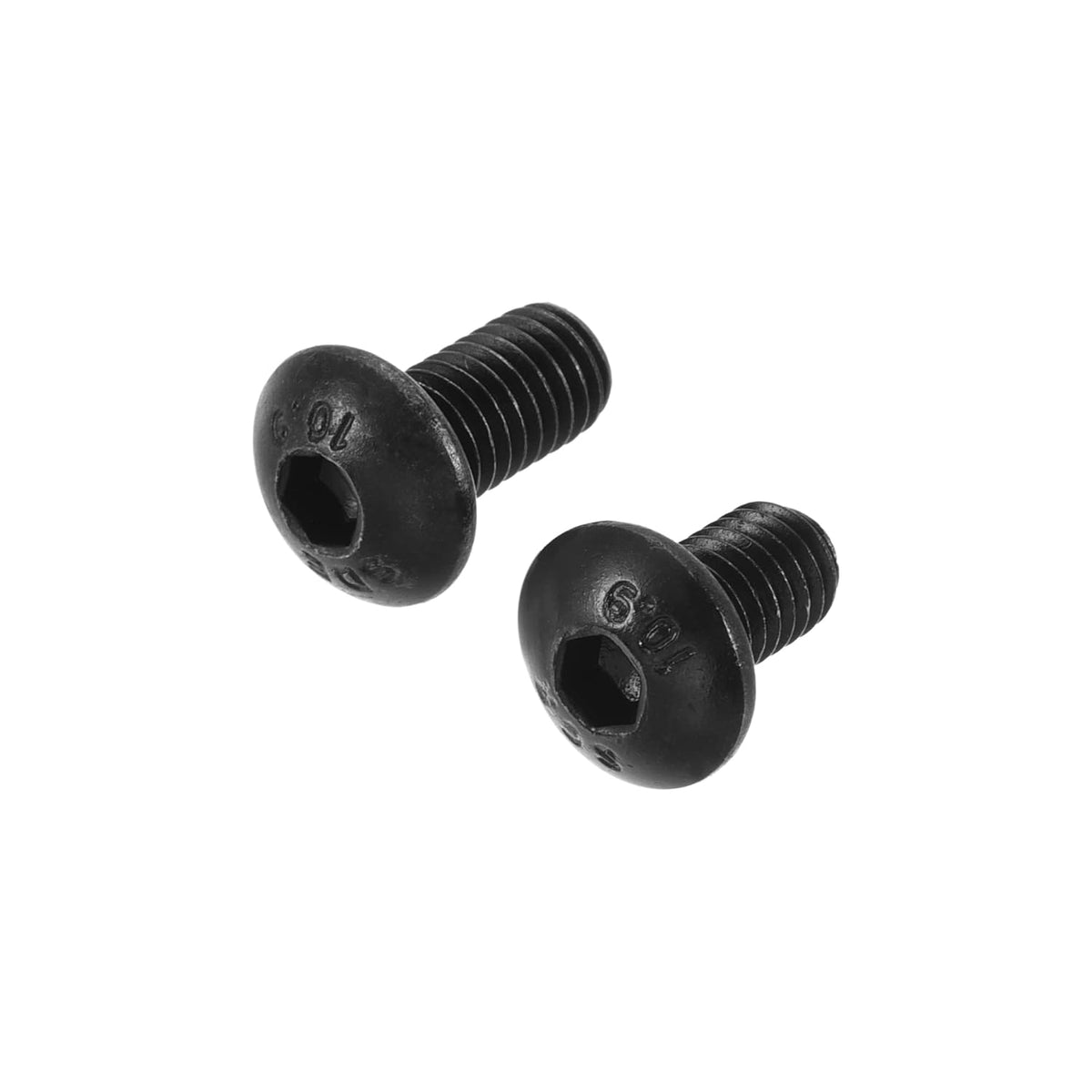 50pcs M5x8mm, 50pcs M5x10mm 10.9 Alloy Steel Button Head Hex Socket Cap Screw Bolt Black
