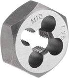 Hex Rethreading Die M10 x 1.25 Pitch Carbon Steel Metric Hexagon Taper Pipe Die Accuracy Grade: 6g
