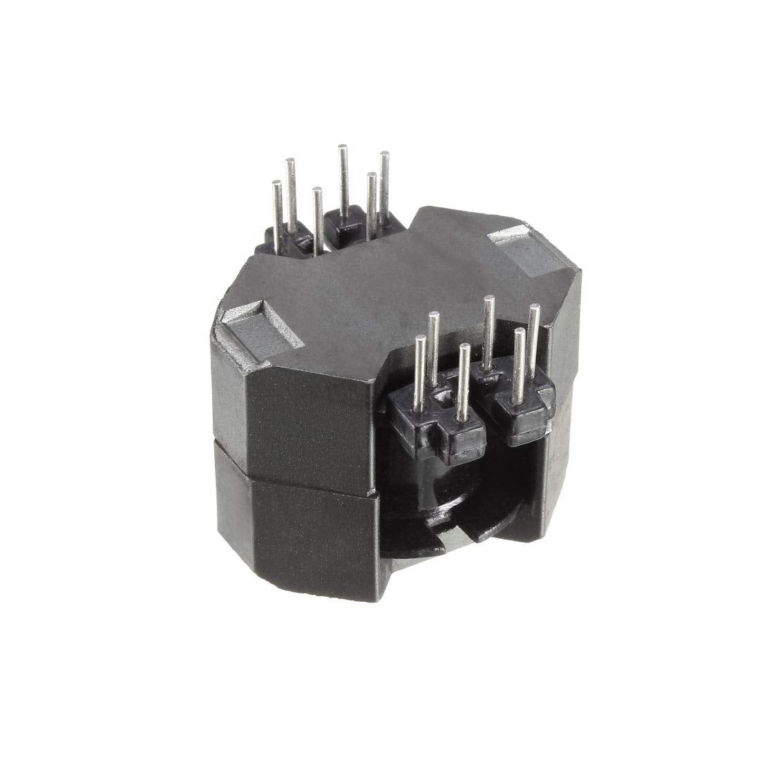 5 Sets RM8 6 with 6pin Transformer Bobbin PC40 Ferrite Core Vertical 10 Ferrite Halves and 5 Bobbin