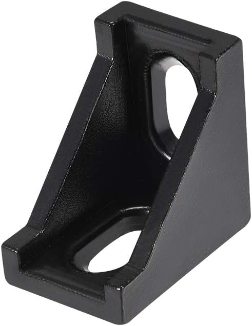 Inside Corner Bracket Gusset, 28mm x 28mm for 2020 Series Aluminum Extrusion Profile, 20 Pcs (Black)