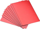 Blank Metal Business Card 66x45x0.6mm Anodized Aluminum Plate for DIY Laser Printing Red 15 Pcs