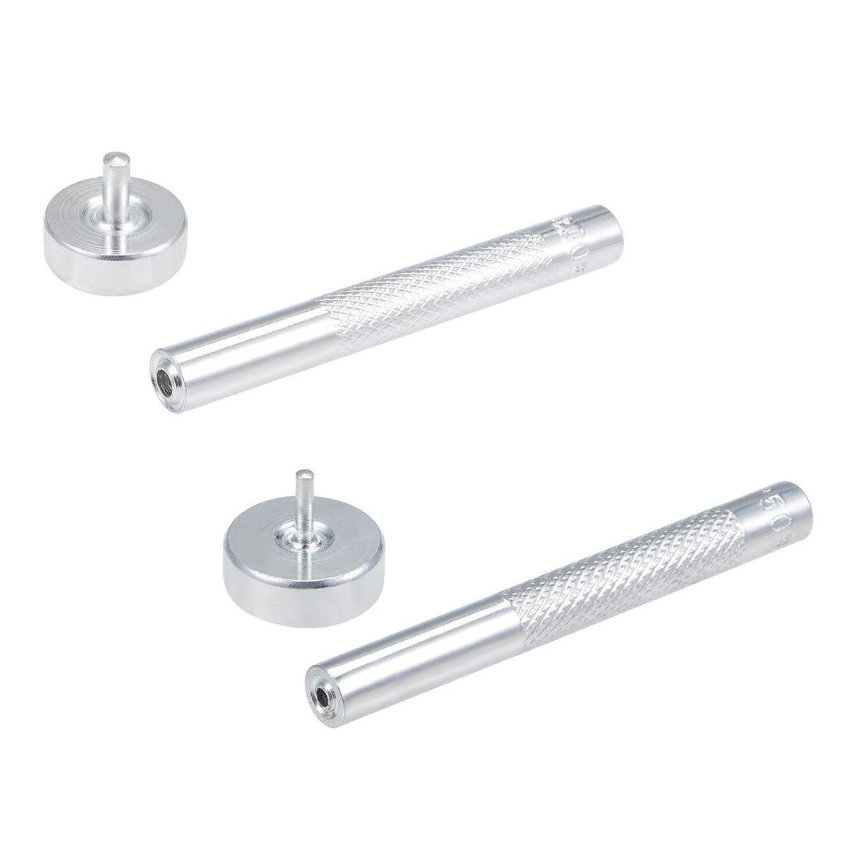 Eyelet Hole Punch Die Tool, 4mm & 6mm Grommet Setter Hollow Punch for Leather Craft Clothing Handbag Fabric Curtain Setter