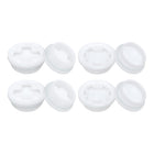 Bung Cap, 2'' Drum Bung Cap with Silicone Seals Rings, 4Pcs Coarse Thread and 4Pcs Fine Thread Bung Plug, Drum Bung Plug for 55 Gallon Plastic Drums and Household Bucket Caps