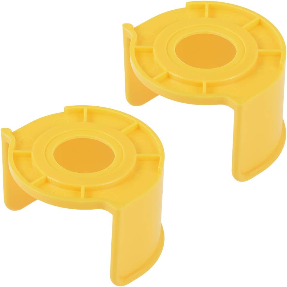 25mm Plastic Half Circle Emergency Stop Switch Push Switch Button Protective Cover Yellow 2pack