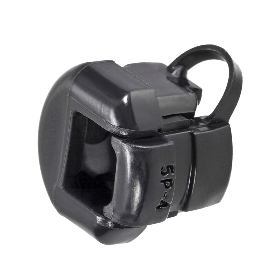 Round Cable Wire Strain Relief Bush Grommet Black for 4mm Wire 17pcs
