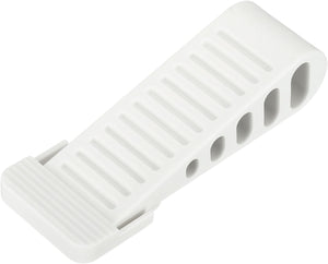 1 stk. Dørstopper for dørbunn, 30mm/1.18 tommer dørstopper, gummi dørstopper skjev Anti-slip, vindusstopper dør stapelbar, hvit