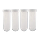 10 Pcs 100ml Plastic Centrifuge Tubes with Screw-on Cap, Polypropylene Graduated Micro Centrifuge Tube, Round Bottom, Clear, Storage Container for Beads Sample Lab