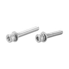 M4 x 25mm and M4 x 30mm Stainless Steel Hex Socket Head Cap Machine Screws Bolts Combine with Spring Washer and Plain Washers 20pcs