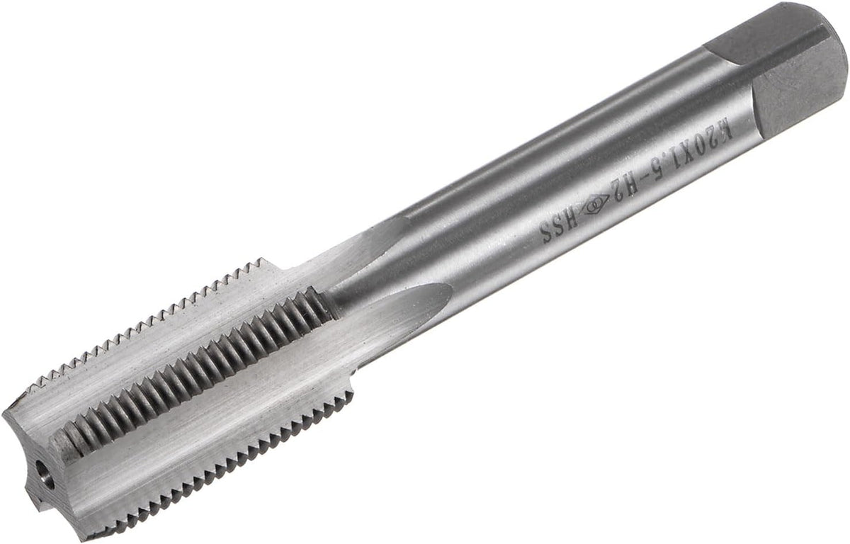 Metric Machine Thread Tap M20 x 1.5 High Speed Steel Screw Taps Straight Flutes Threading Tapping Tool