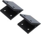 2Pcs 45 Degree Angle Aluminum Profile Corner Brackets, Corner Brace Joint Connectors for 3060 Series (Black)