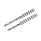 10Pcs 2.5, 3mm Carbide End Mill Engraving Milling Cutter CNC Router Bits for PCB Machine, 1/8" Shank