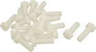 M8 x 25mm Full Thread Nylon Metric Hex Head Cap Screw Bolt 20 Pcs