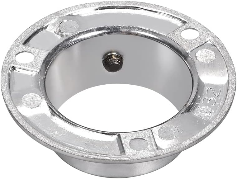 Closet Wardrobe Rod Flange,32mm/1.26inch Dia, Socket Bracket Support Holder for Pipe 2Pcs