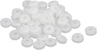 4mm Inner Dia Electrical Wire Cable Rubber Wiring Grommet White 50pcs