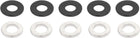 Round Flat Washer, M3x7mmx0.8mm Silver Tone 300pcs and M3x7mmx0.5mm Black Zinc Plated 300pcs
